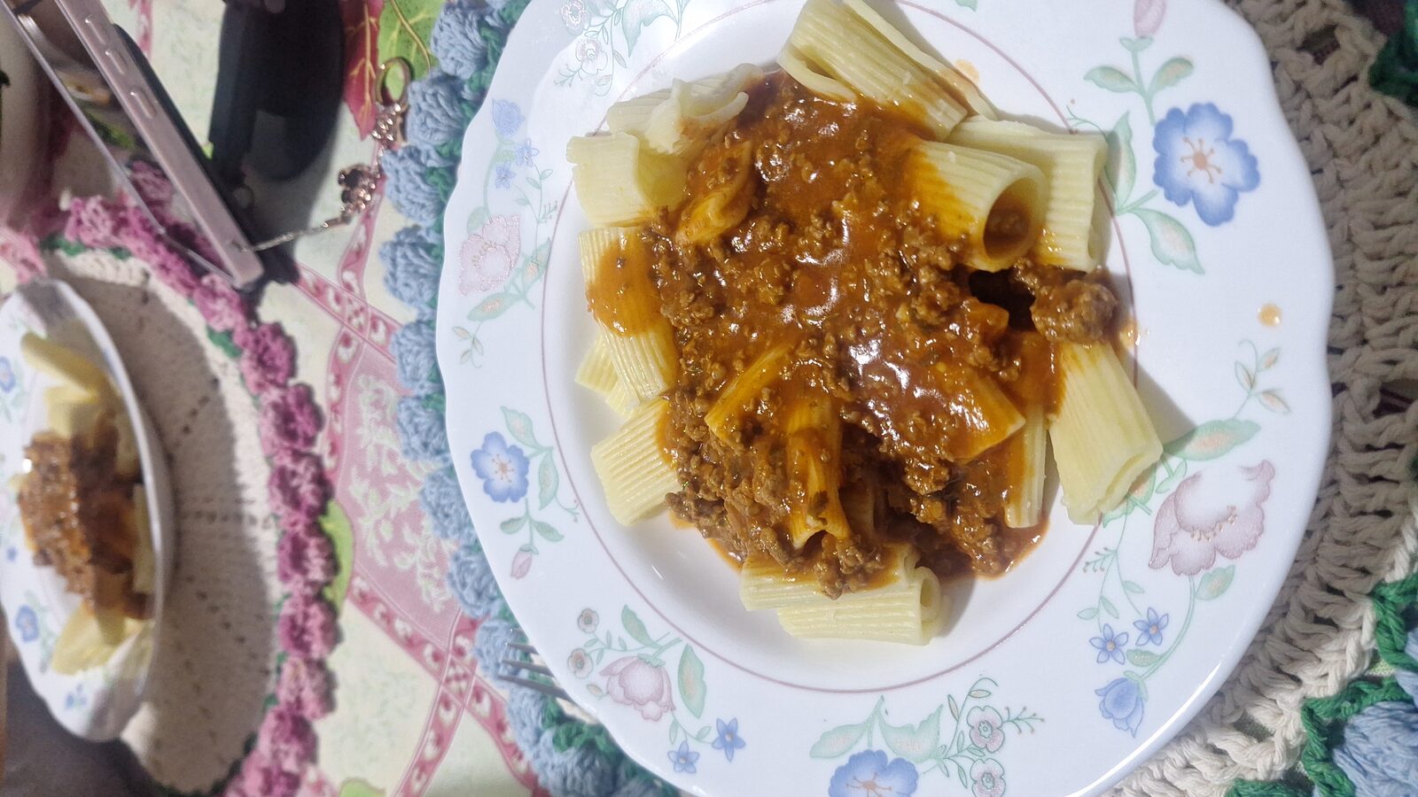 Macarronada ao molho bolonhesa